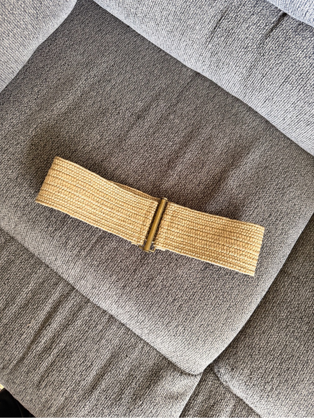 Wish Natural Woven Stretch Belt with Metal Buckle